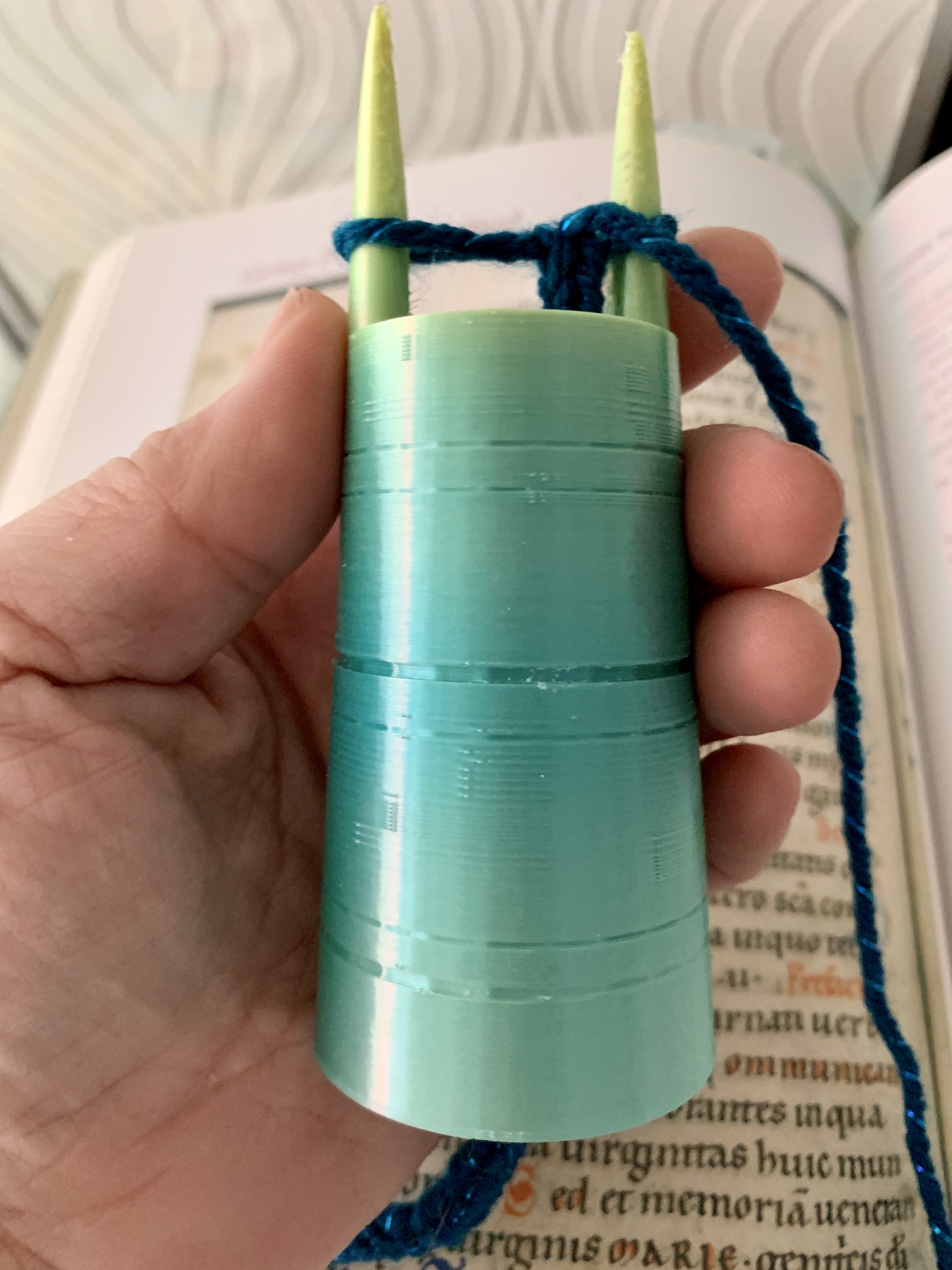 Lucet Fork, 3D Printed I-cord Maker, Gift for Crocheter, Knitter or