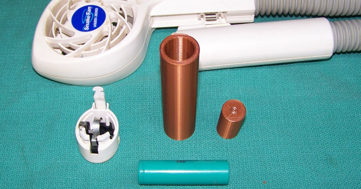 Use 18650 for 2 Inline C Cells by JEO Download free STL model