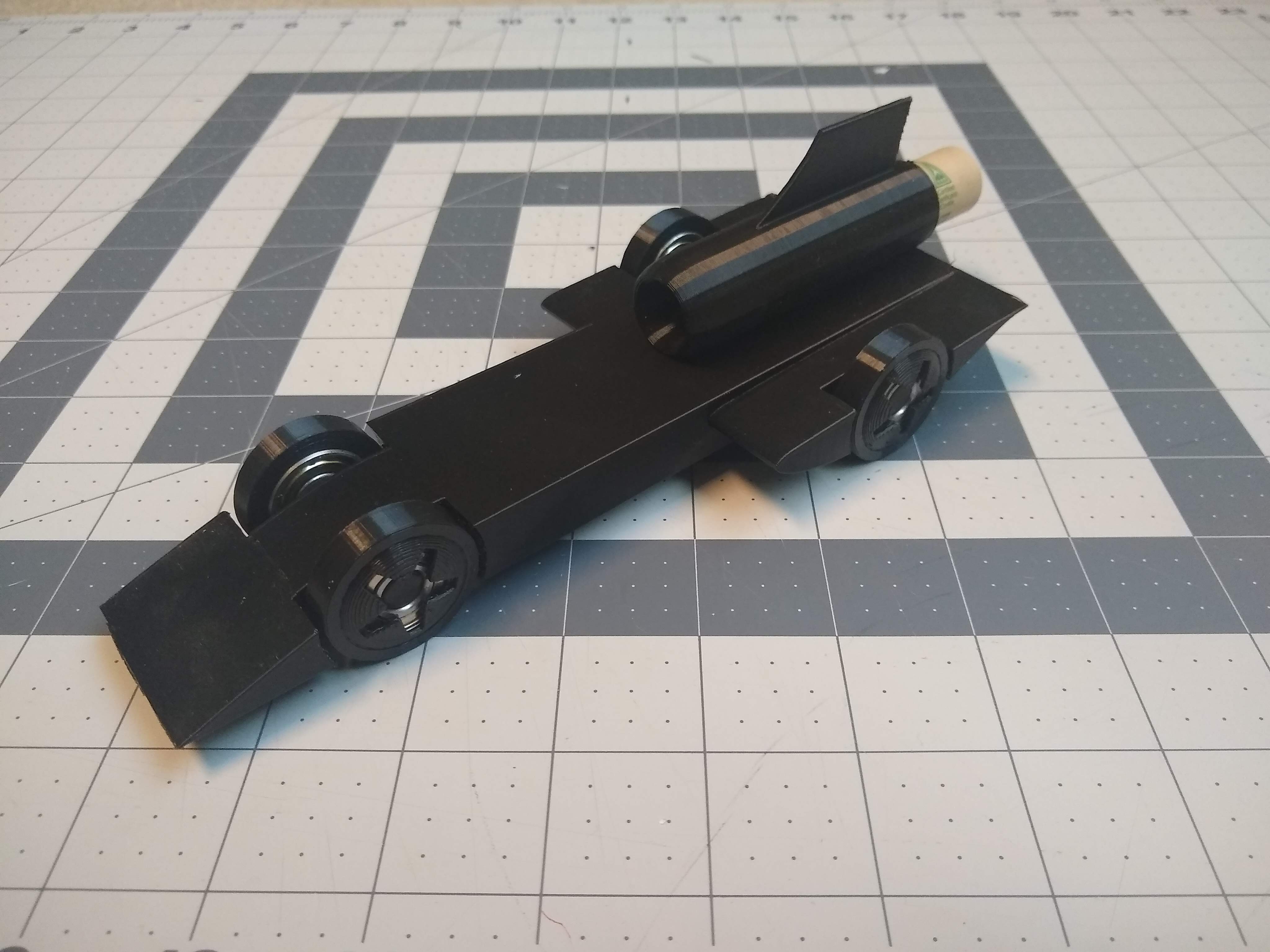 Rocket Dragster The World's Fastest 3D Printed Car (for ants) by