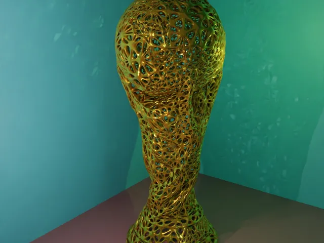 FIFA World Cup Trophy Voronoi Style