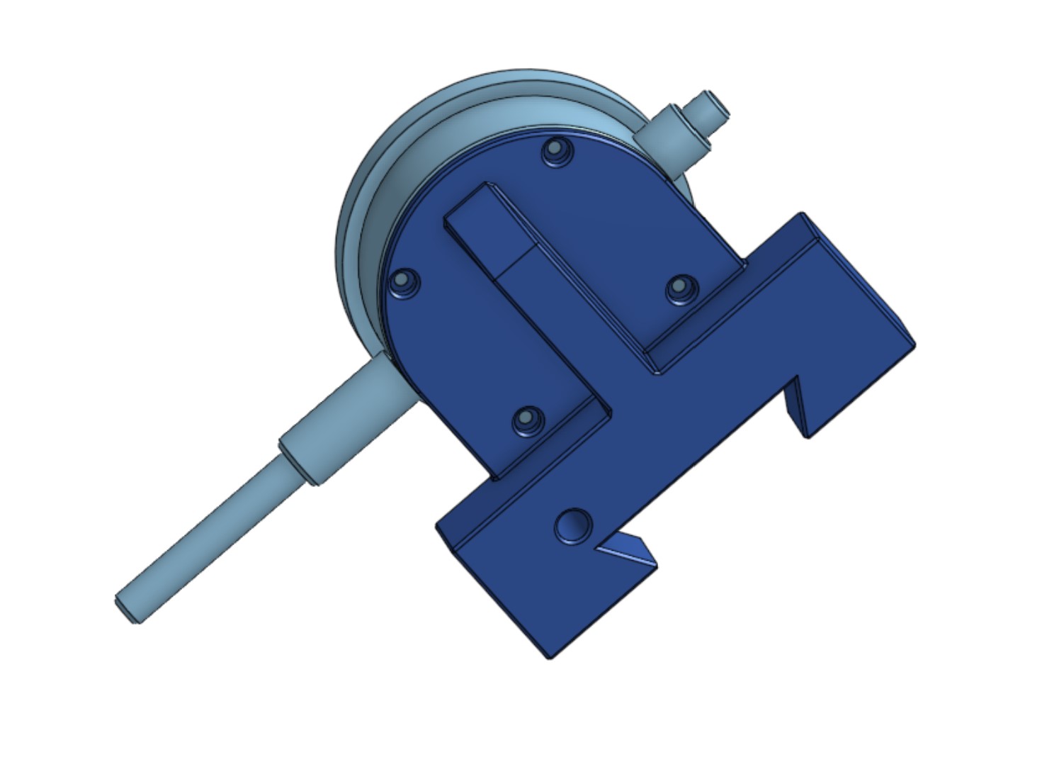 Miniatura 2 do modelo 3D Lathe Dial Indicator Mount