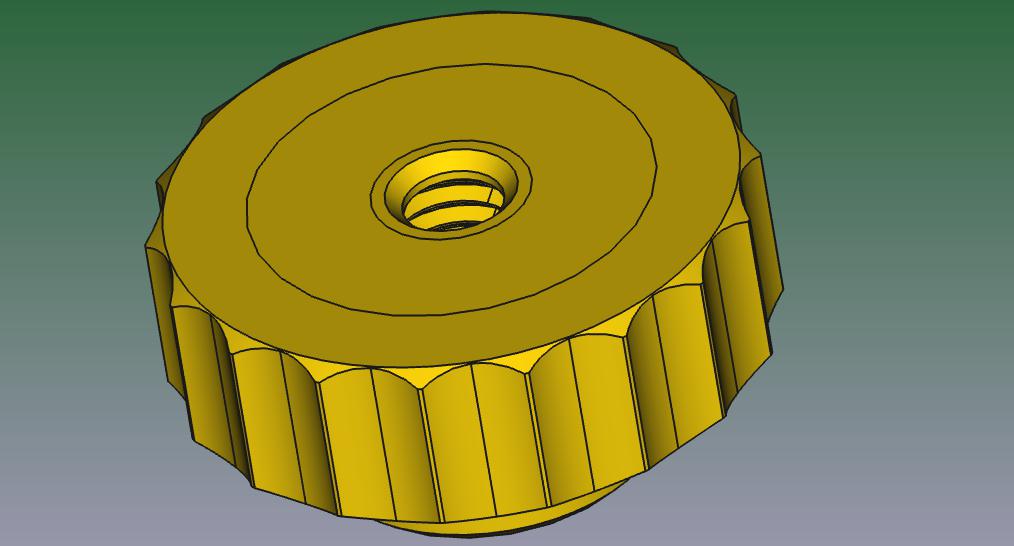 QUARKZMAN 4 Stück Rändelmutter M6 X 20 Mm X 5 Mm  Produktbild-Vorschau 4