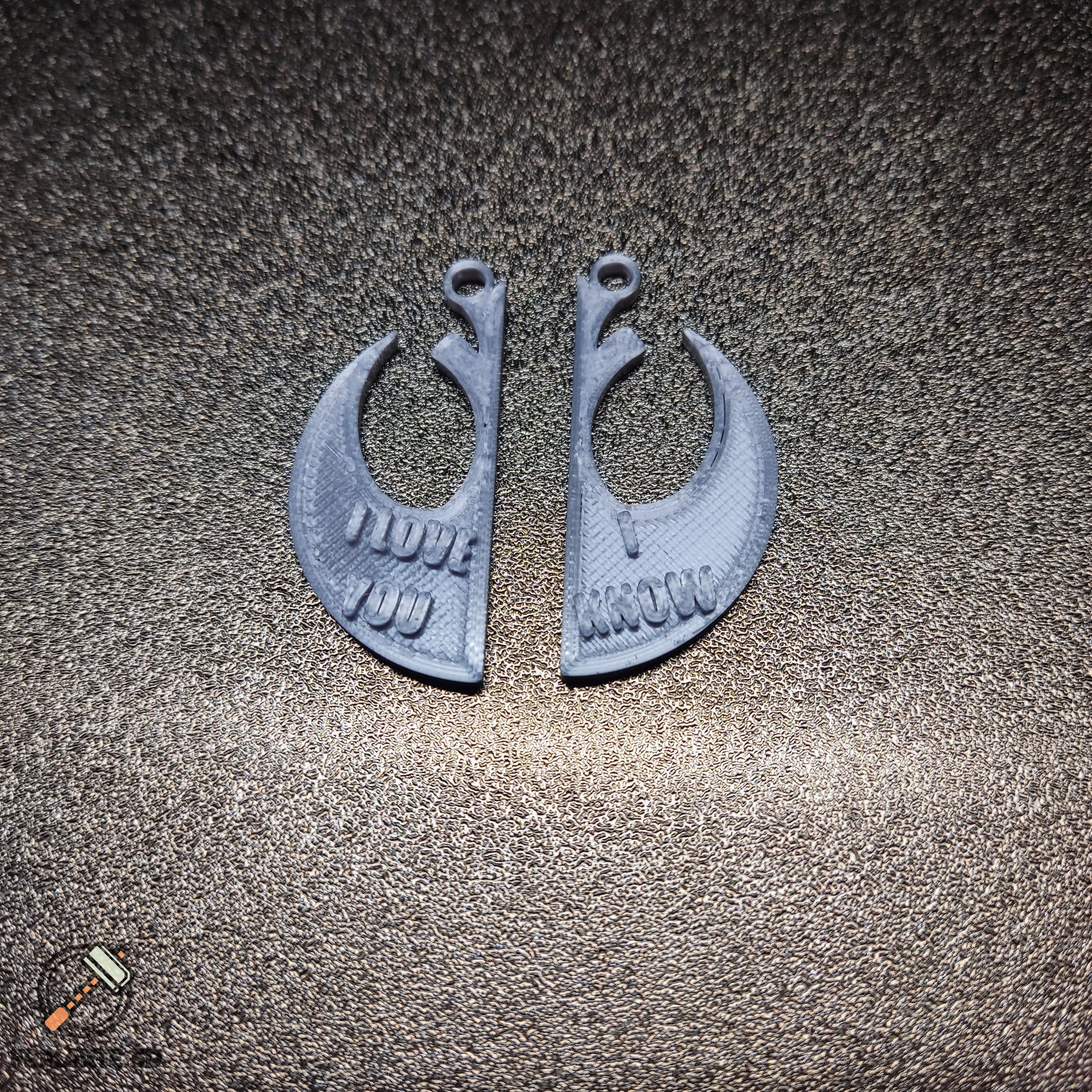 Star Wars "I Love You" and "I Know" Necklace Set