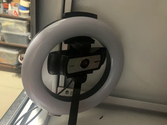 Logitech c920 with ring light