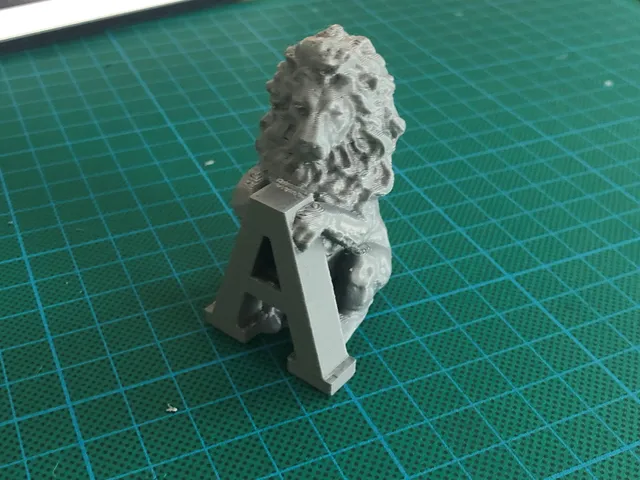 Lion Holding Letter A