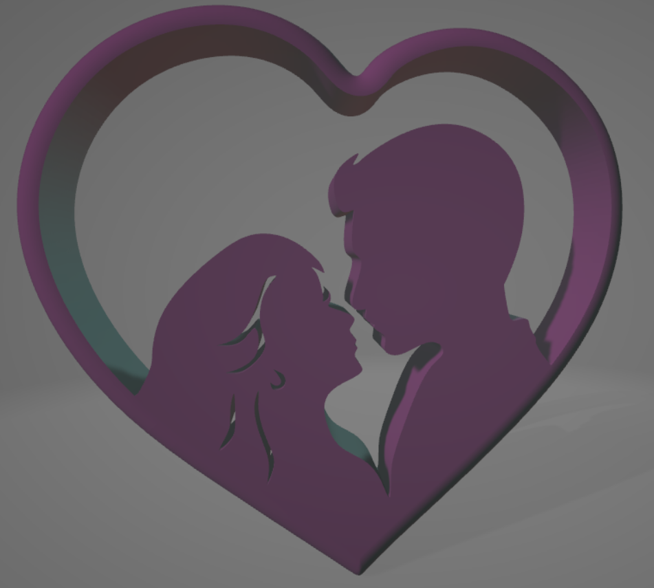Heart silhouette