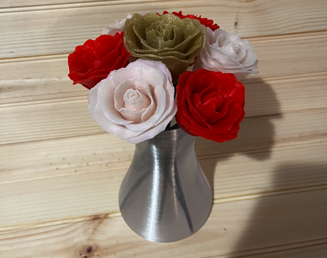 Vase - rose bouquet