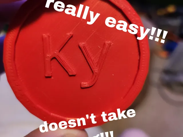 Empty coin for designing