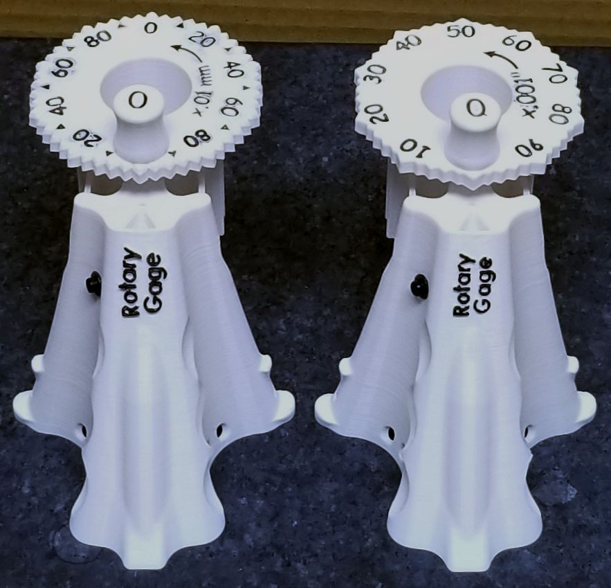 Rotary Caliper Gage (RG) by garyfain Download free STL model