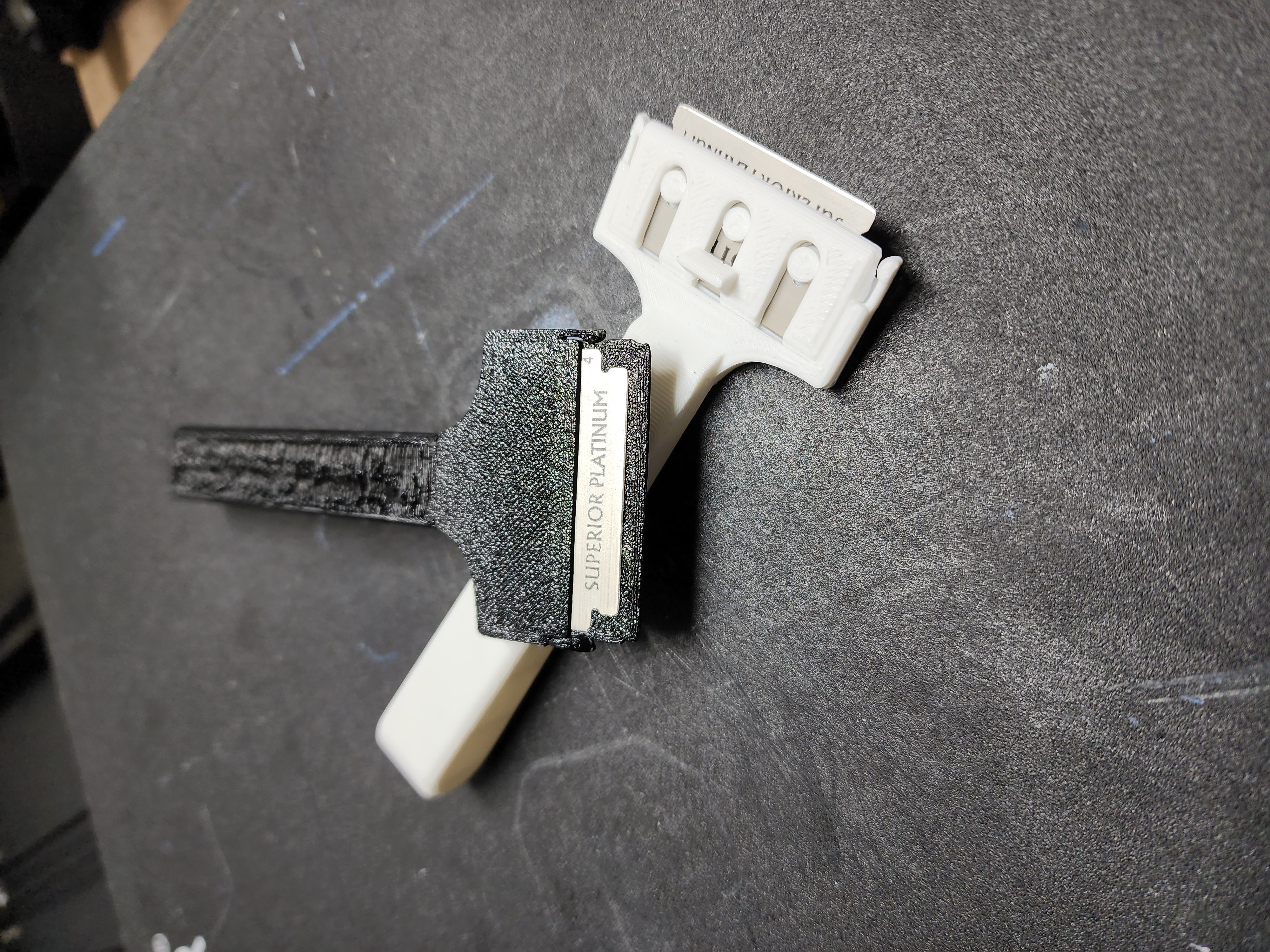 Razor Blade Scraper with Retractable Blade Protector 3D model thumbnail