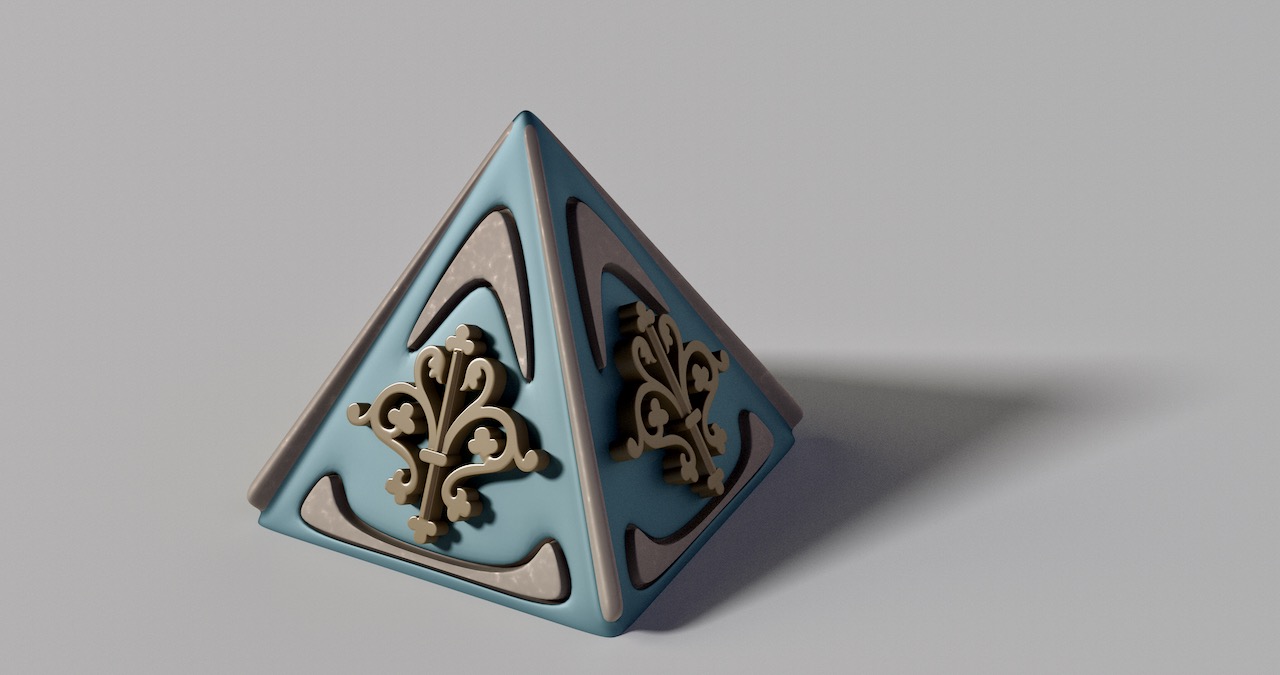 Ornate Flourish Pyramid