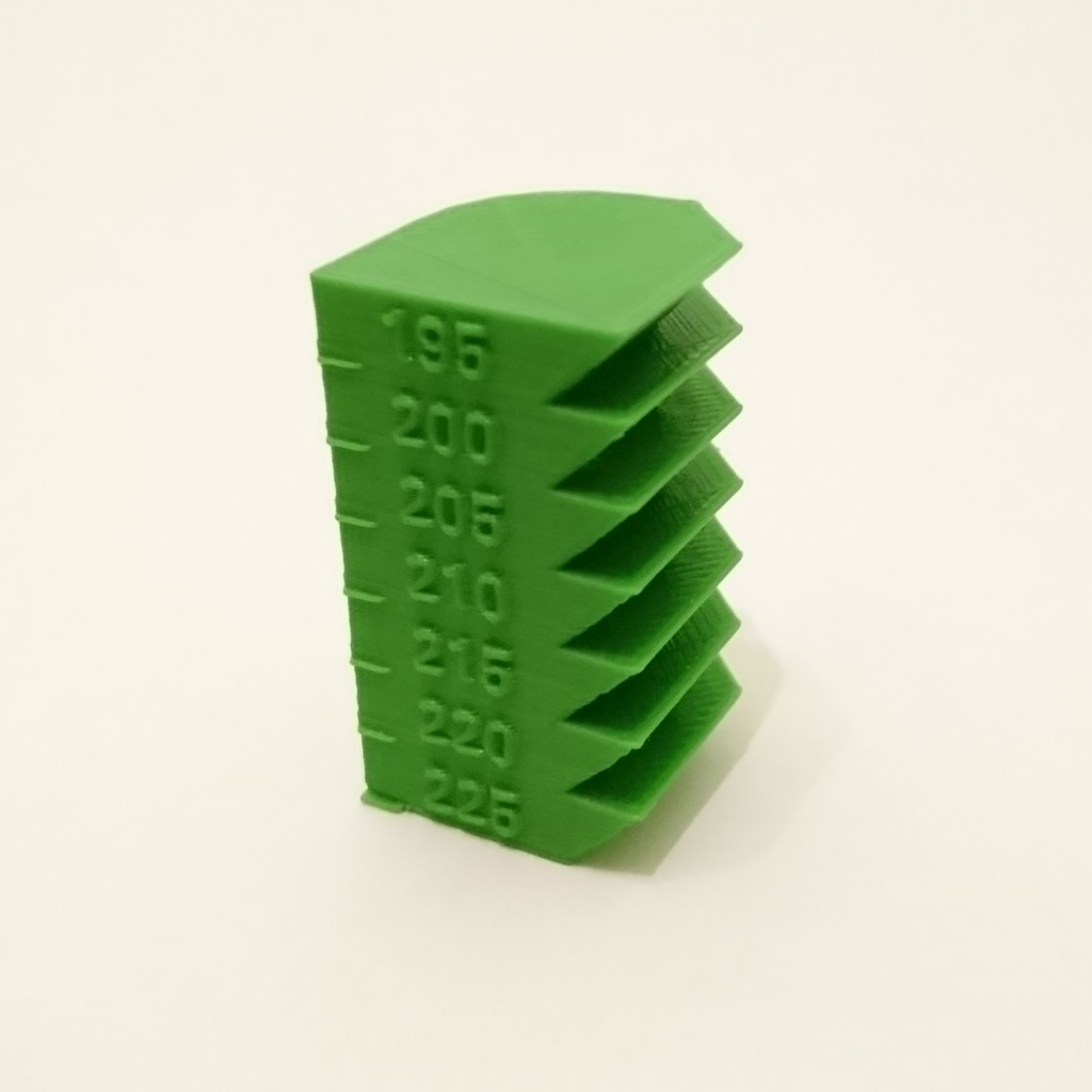 heat tower 195C to 225C