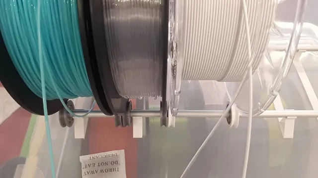 Spool holder for dry box, narrow, vase mode, fast print