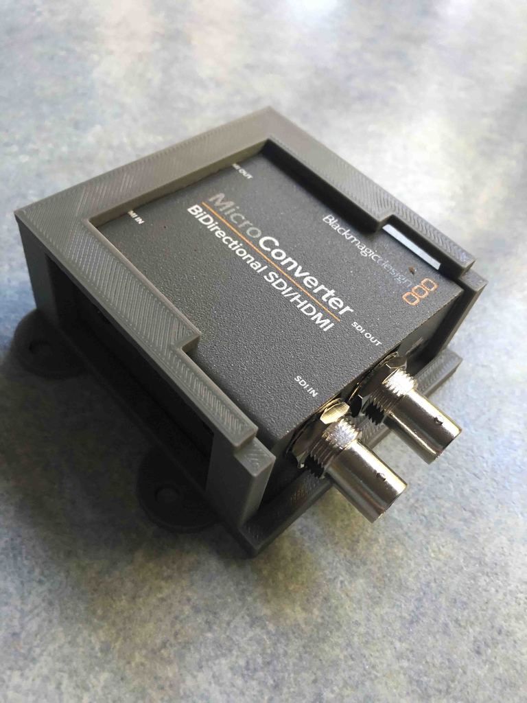 Blackmagicdesign Micro Converter BiDirectional Holder by Jedgpz | Download free STL model ...