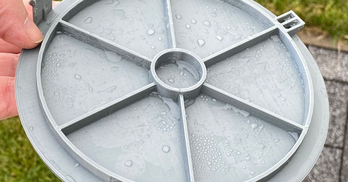 New Lid for an old Rain Barrel by Tritschi Download free STL model