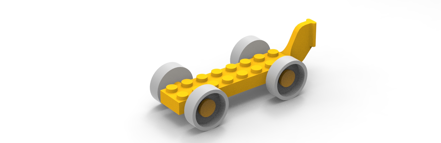 Lego base for slingshot car