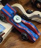 Red Streak Pinewood Derby Car Body