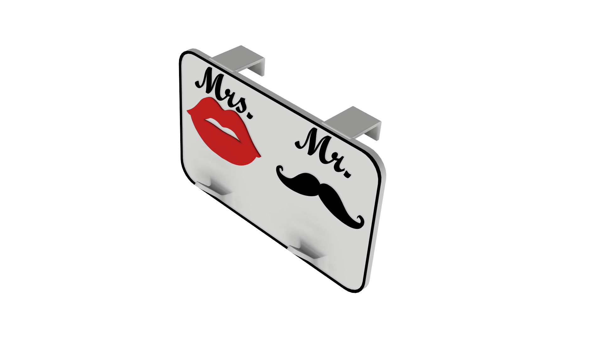 Mrs and Mr Over The Door Hook