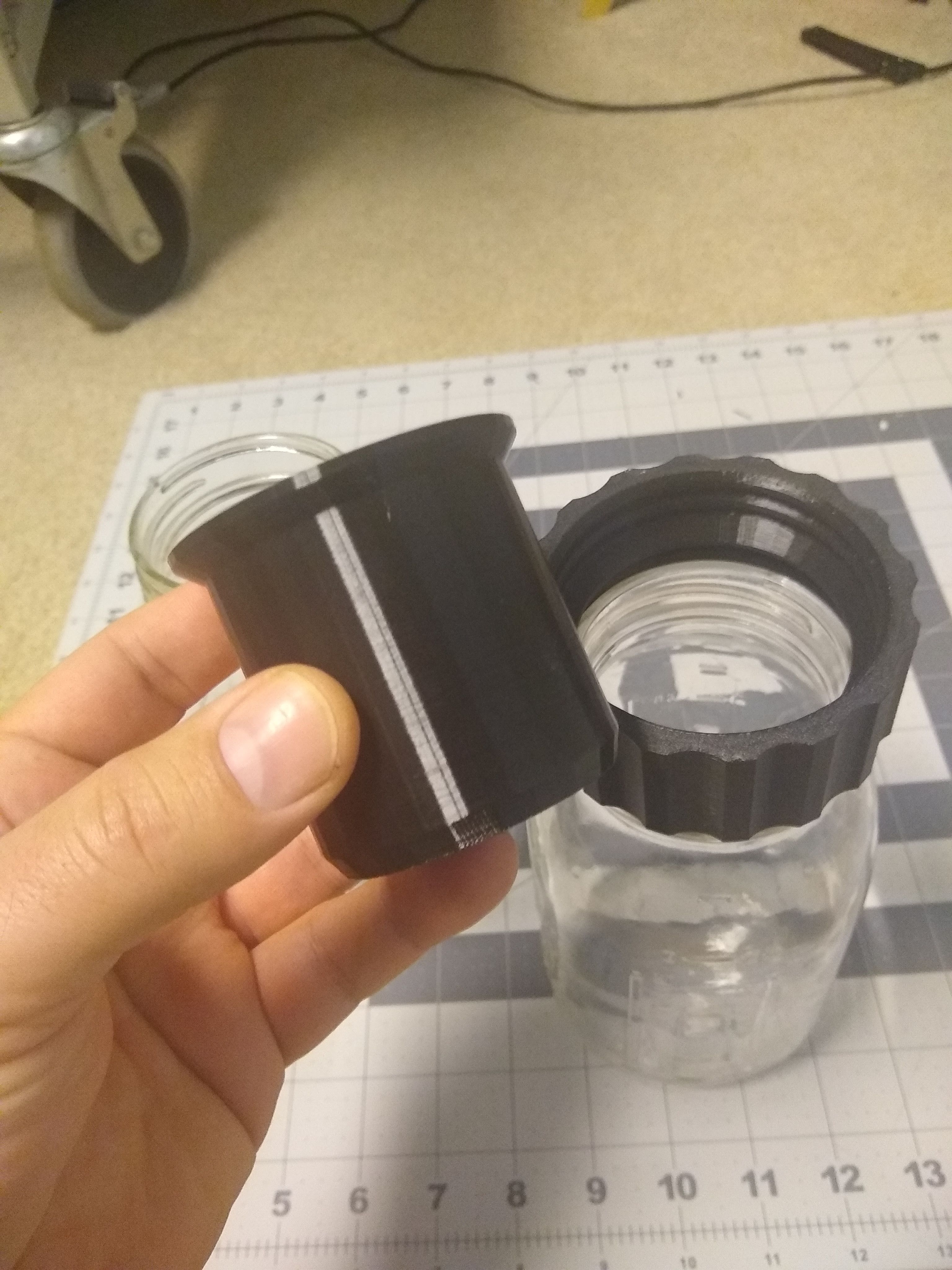 double ended jar ring and mason jar planter seed starter by Kevin Levy