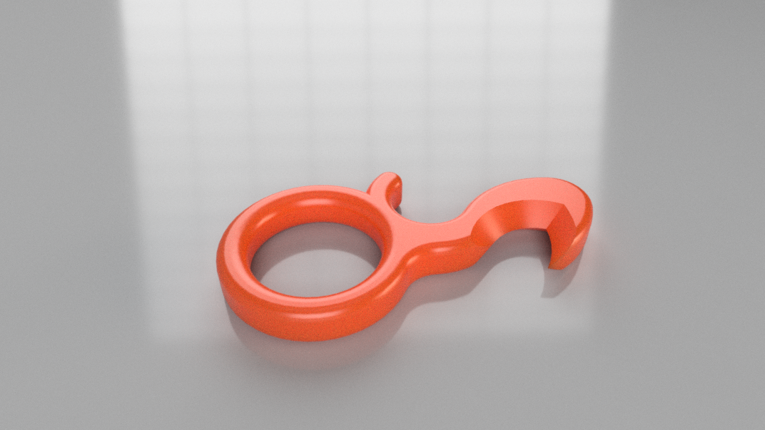 Minimalist EDC Box Opener - Hook & Finger Loop Design