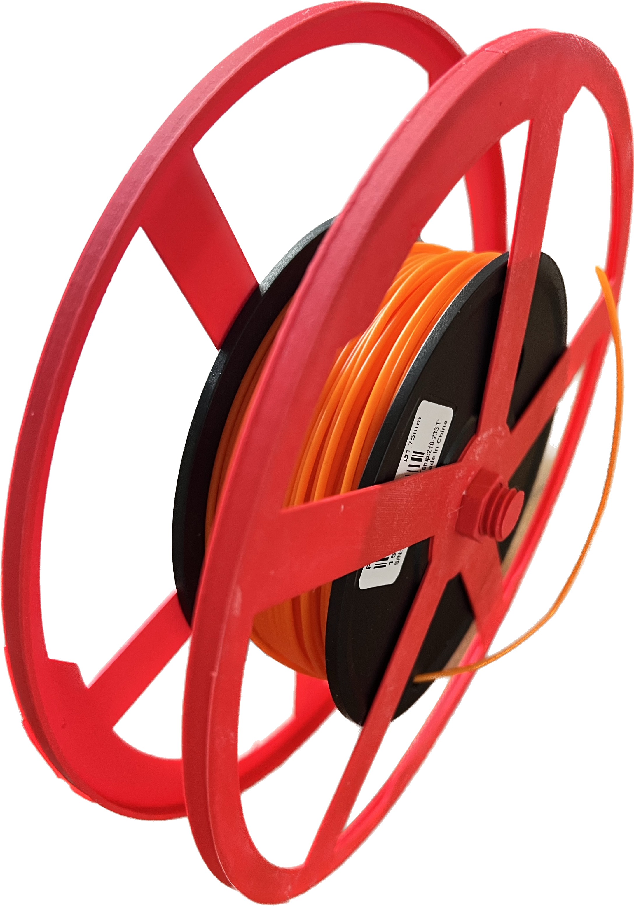 Update thicker and wider plus longer pin bambu cardboard and small spool ring bambu lab ams