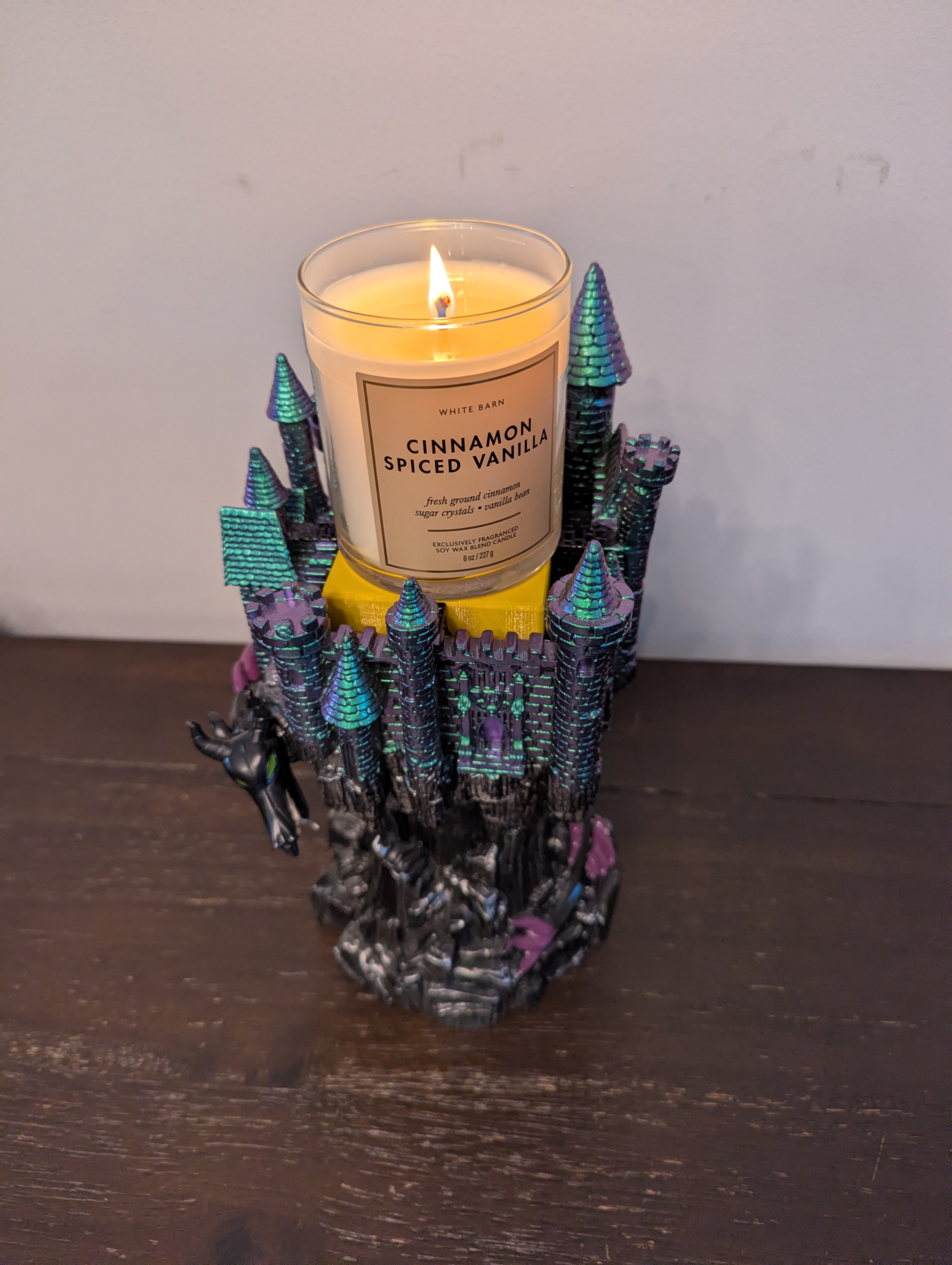 Bath & Body Works Maleficent Disney Villains Collection Castle & Dragon Candle Holder - Filler