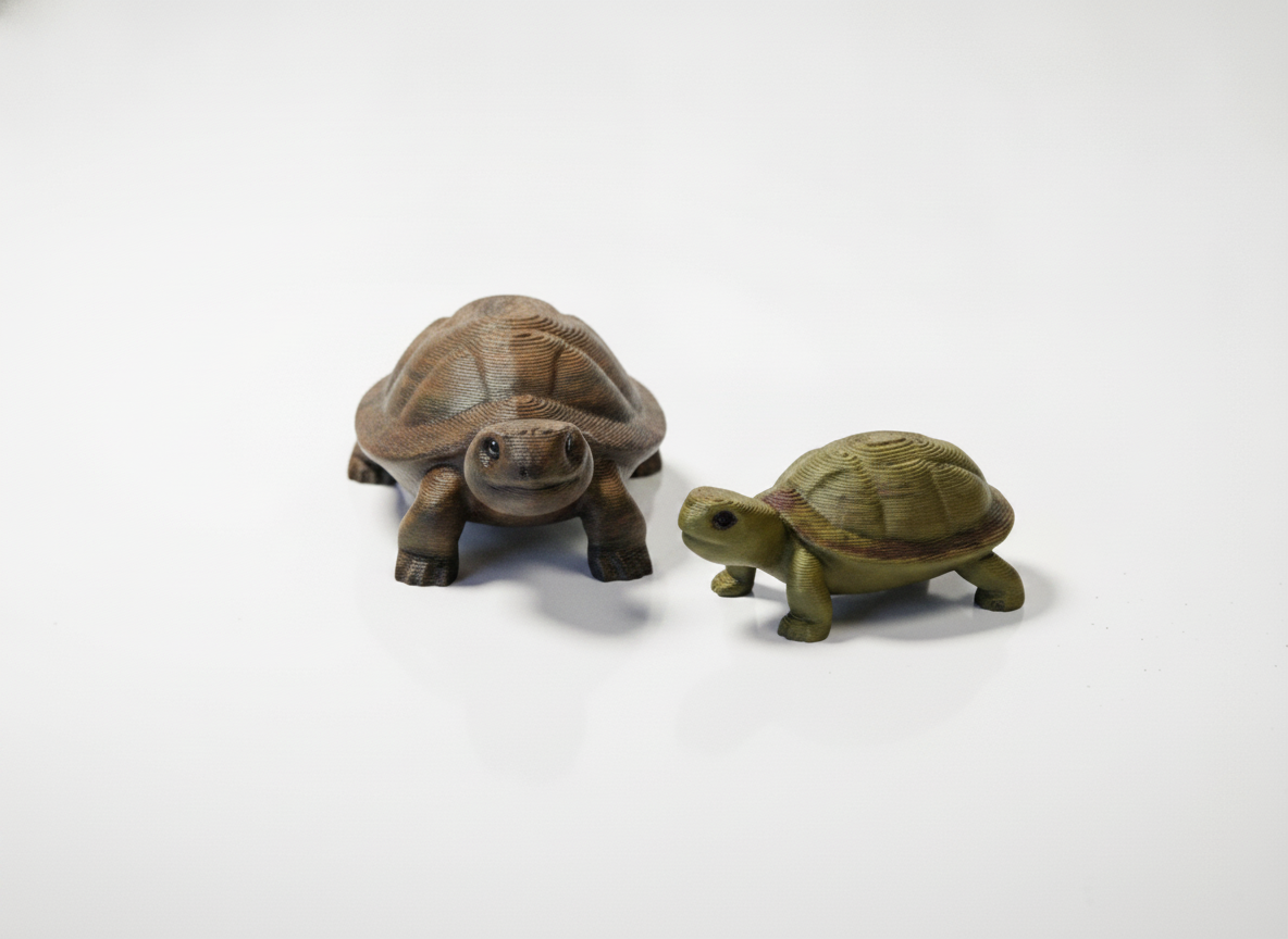Bronze Turtle Ornament Set