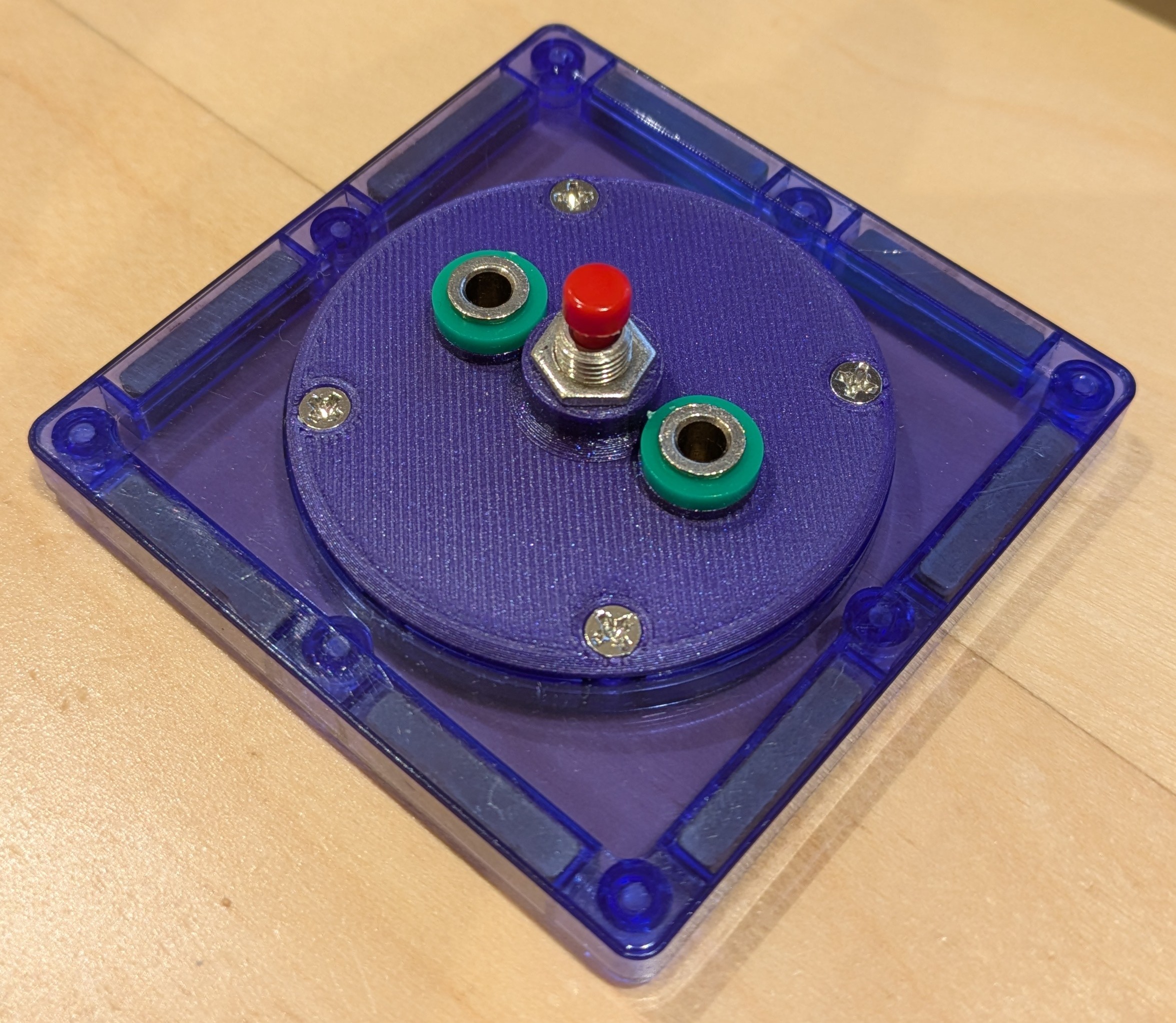 Magnetic Tile Toy Electronics: Push button