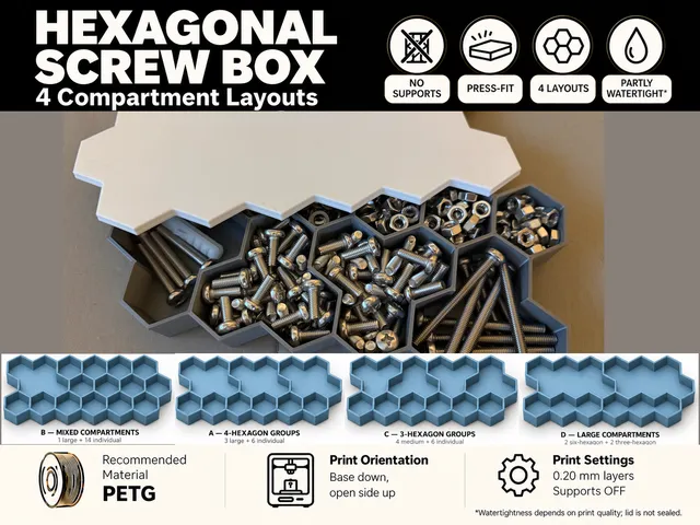 Hexagonal screw box V2