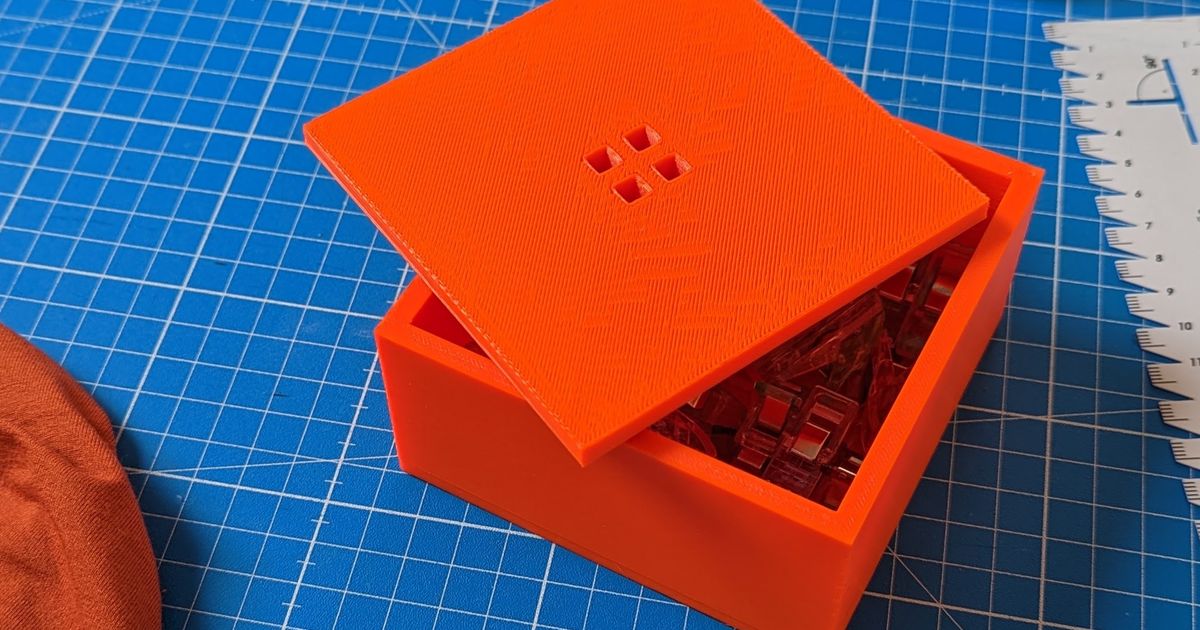 Brick Utility Box 100 x 100 x 50 (incl. Box Lid) by adsw Download free STL model