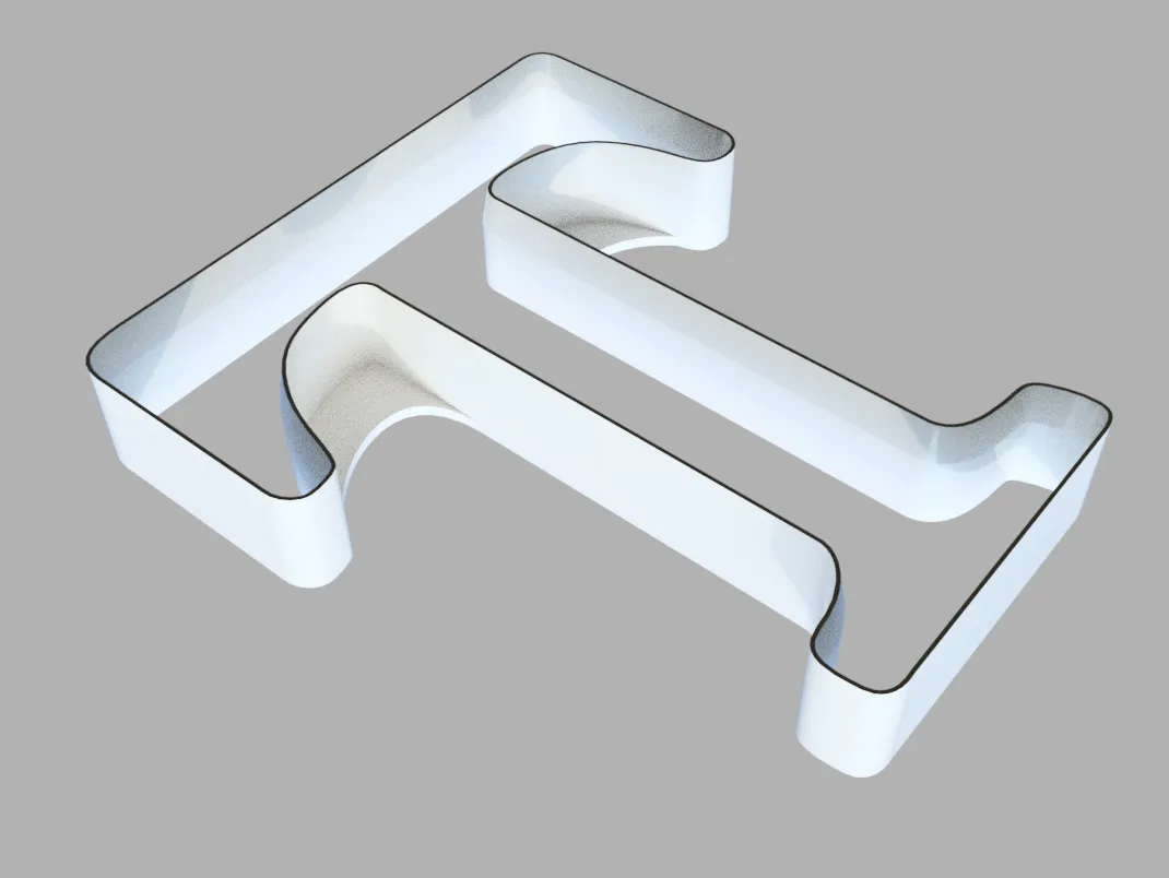 Emporte-pièce (cookie cutter) Lettre T by Dic87, Download free STL model