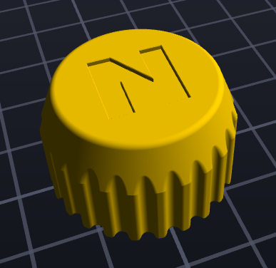 Nikon Prostaff 6734 EFR Rifle Scope Turret Cap 3D model