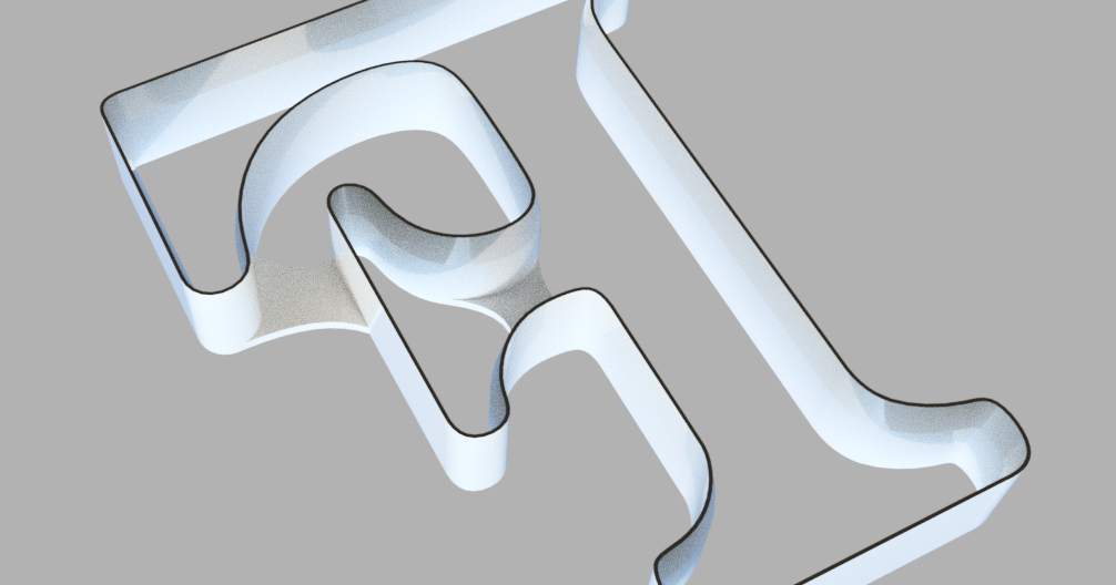 Emporte-pièce (cookie cutter) Lettre R by Dic87, Download free STL model