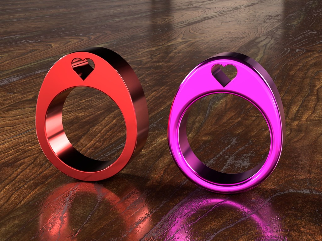 Heart love ring