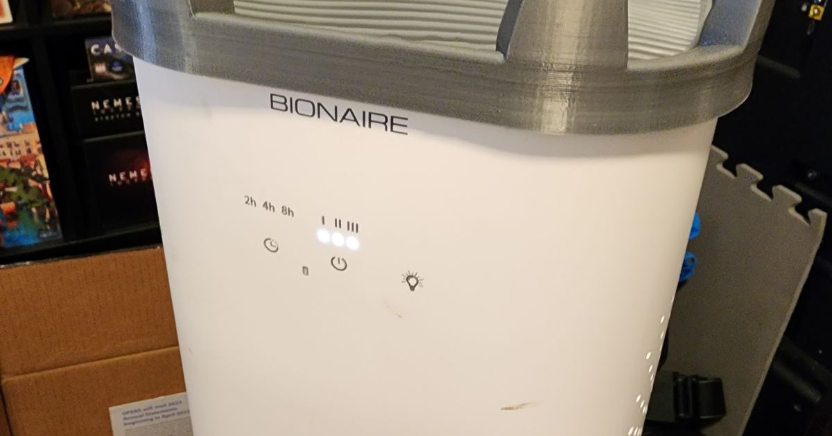 Bed Cooling Adaptor for Bionaire Filter by Doak Download free STL