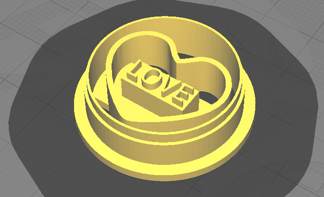Love Heart "LOVE" Clay Cutter