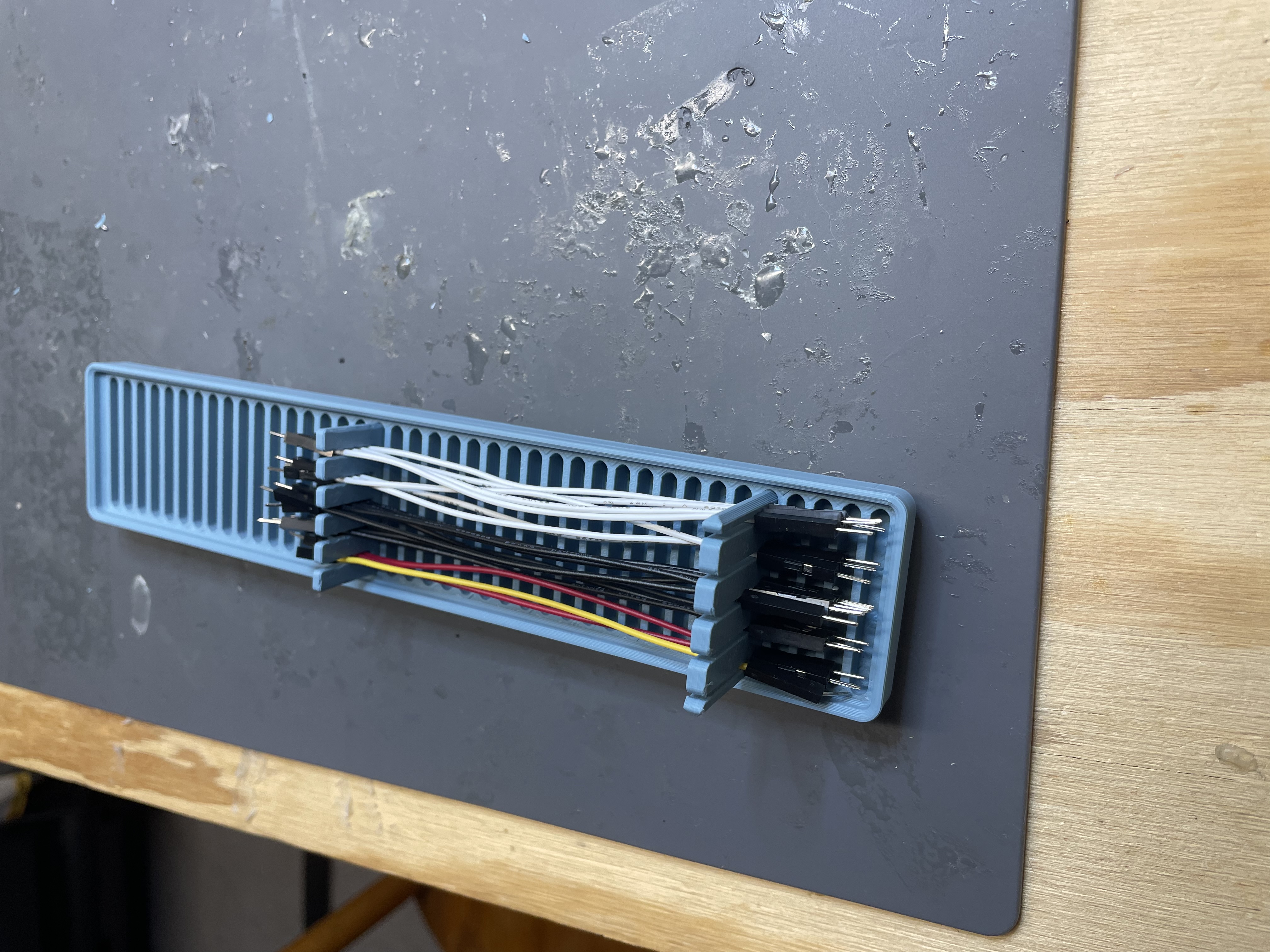Gridfinity Adjustable Jumper Wire Comb Fixed Base