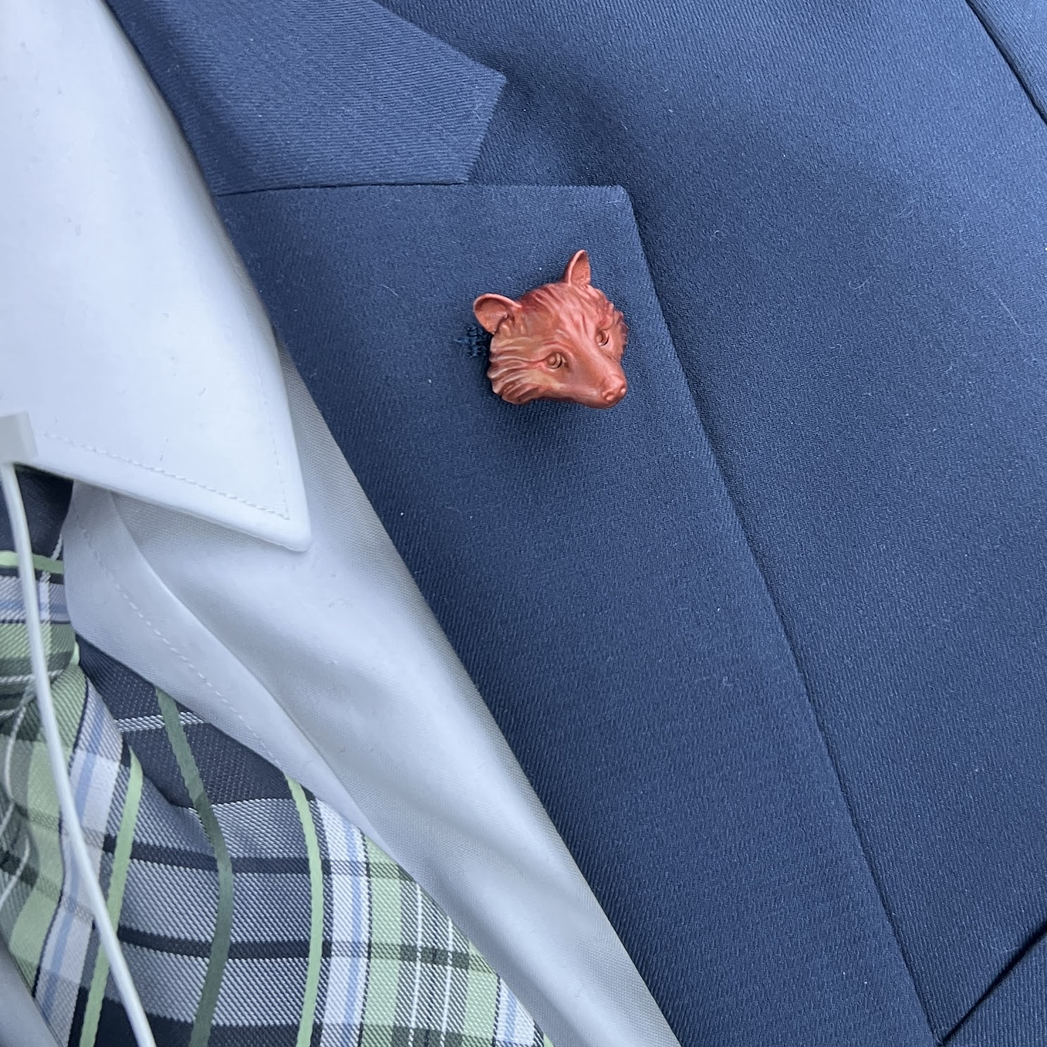 Raccoon lapel pin