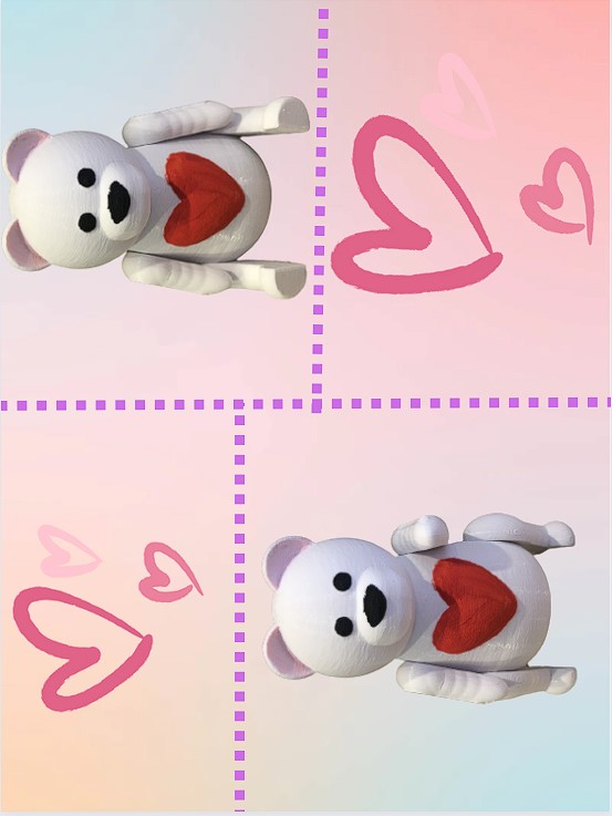 Valentine's Day Articulated Bear