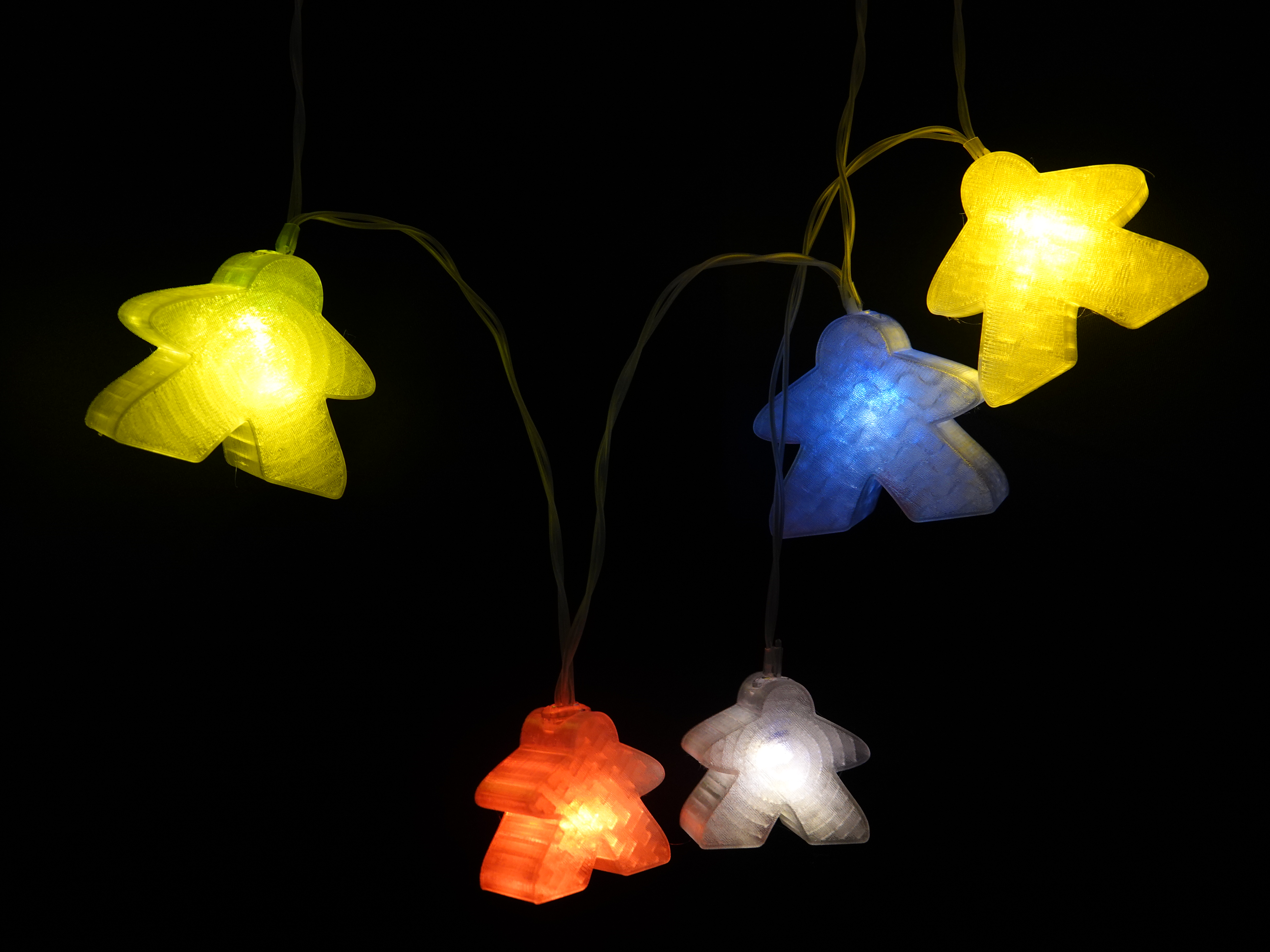Meeple fairy light decoration