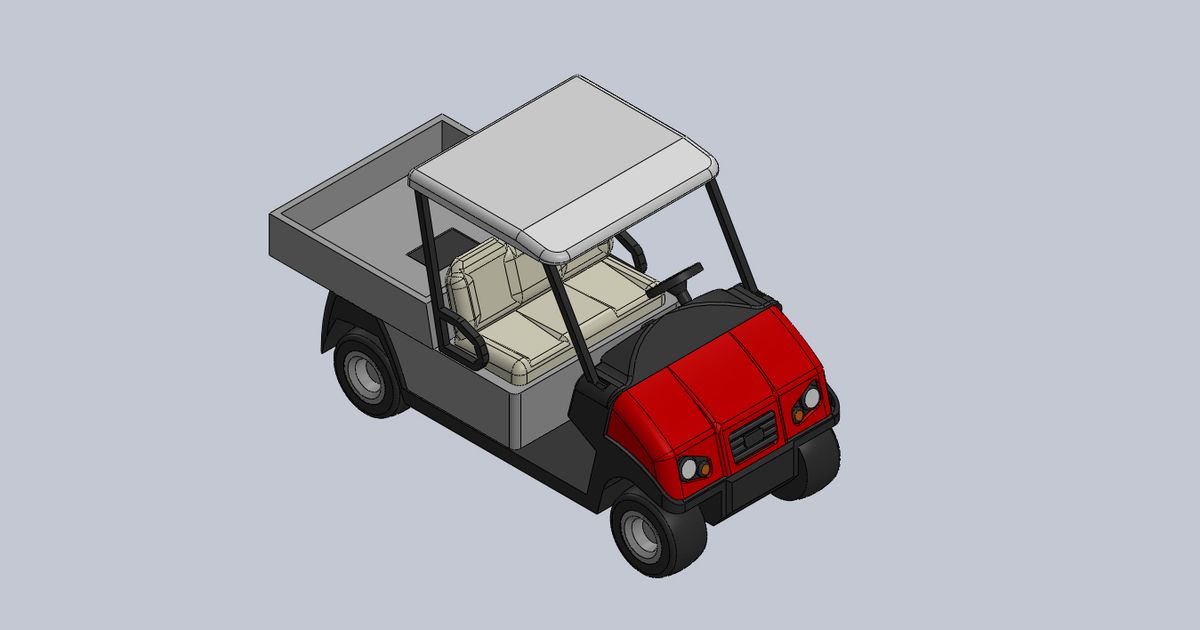Club Car Carryall 500 UTV Golf Cart by nightfox90 | Download free STL model  