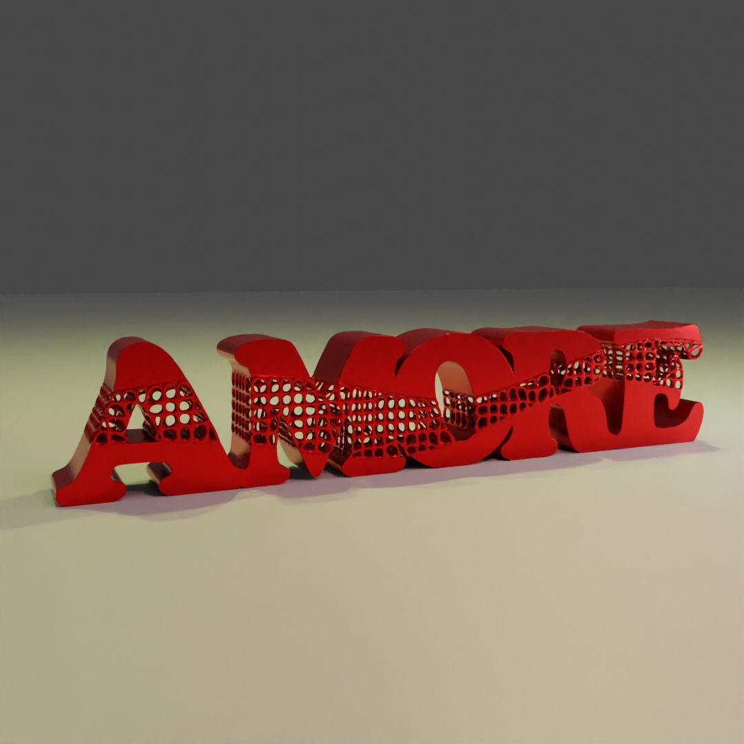 Valentine AMORE Letters Voronoi