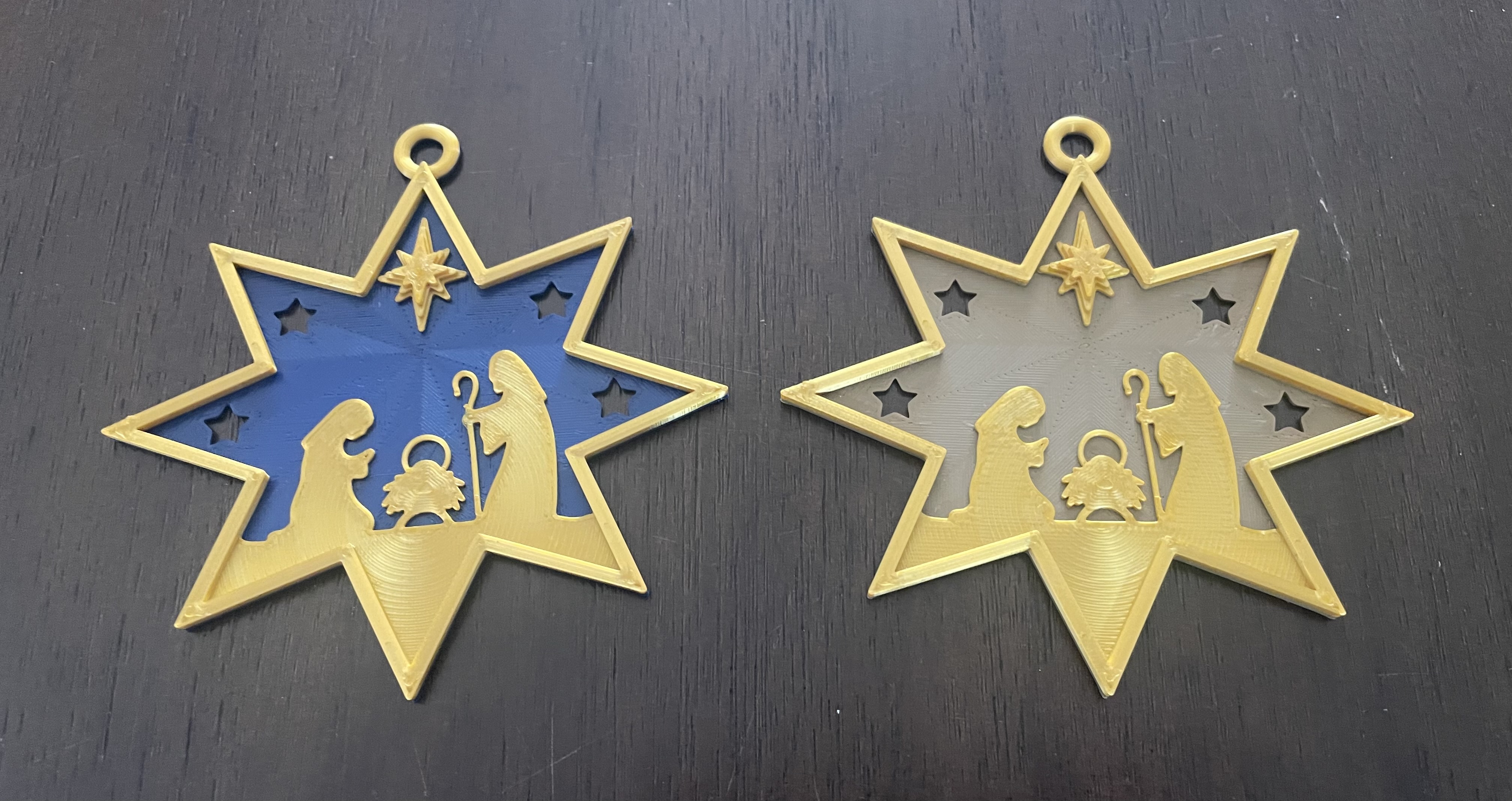 Nativity Star Ornament