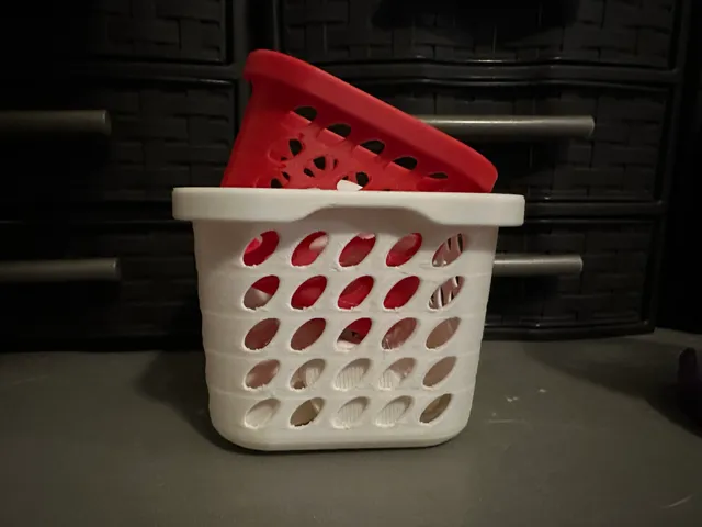 Mini Laundry Basket with Oval Holes
