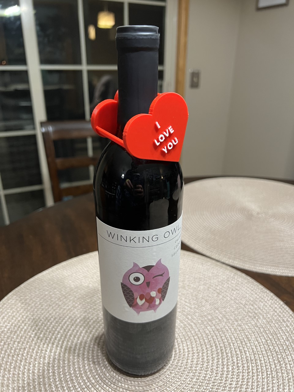 Valentine's Day Wine Bottle Topper