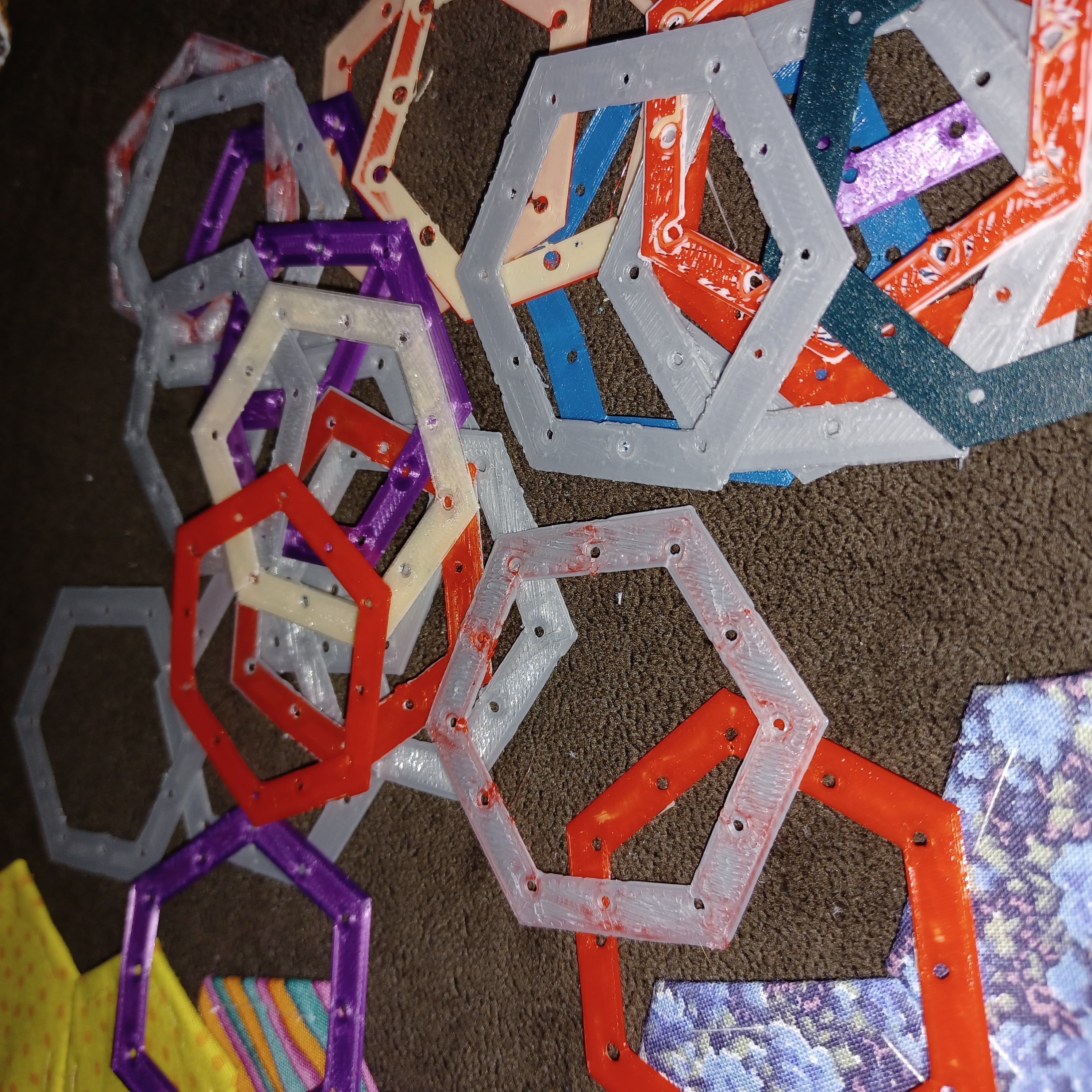 'Paper' piece a hexagon quilt