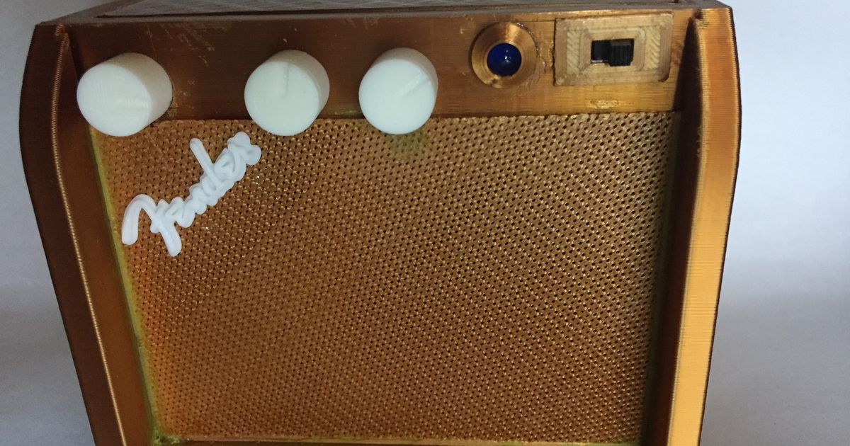 Mini Bluetooth Guitar Amp by LilJoe Download free STL model