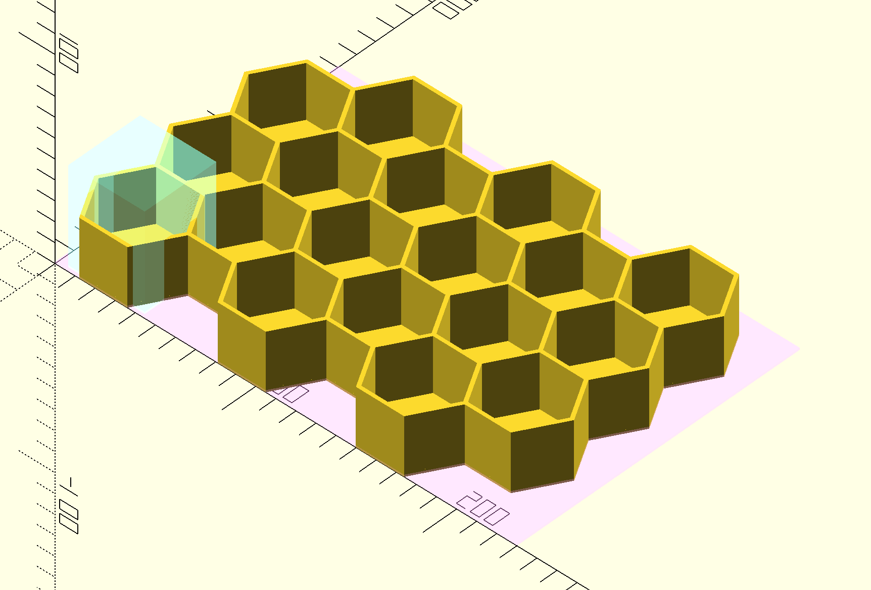 Miniatura 2 do modelo 3D Parametric Hexa Cable Organizer