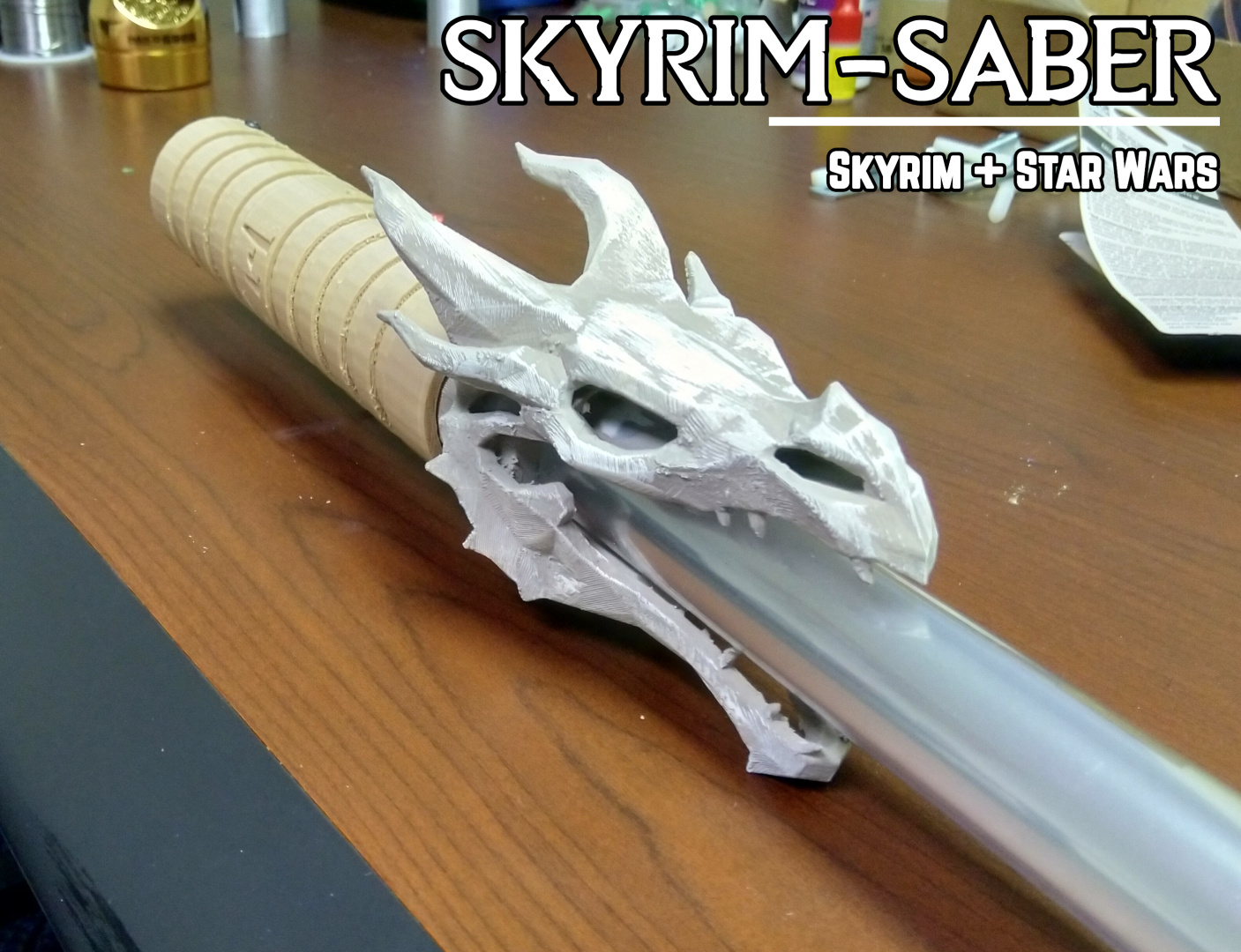 The Skyrim Saber (Skyrim-inspired lightsaber)