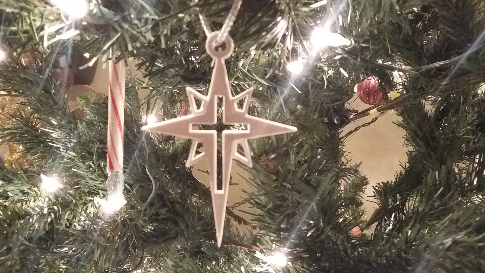 Bethlehem Star/Cross Ornament